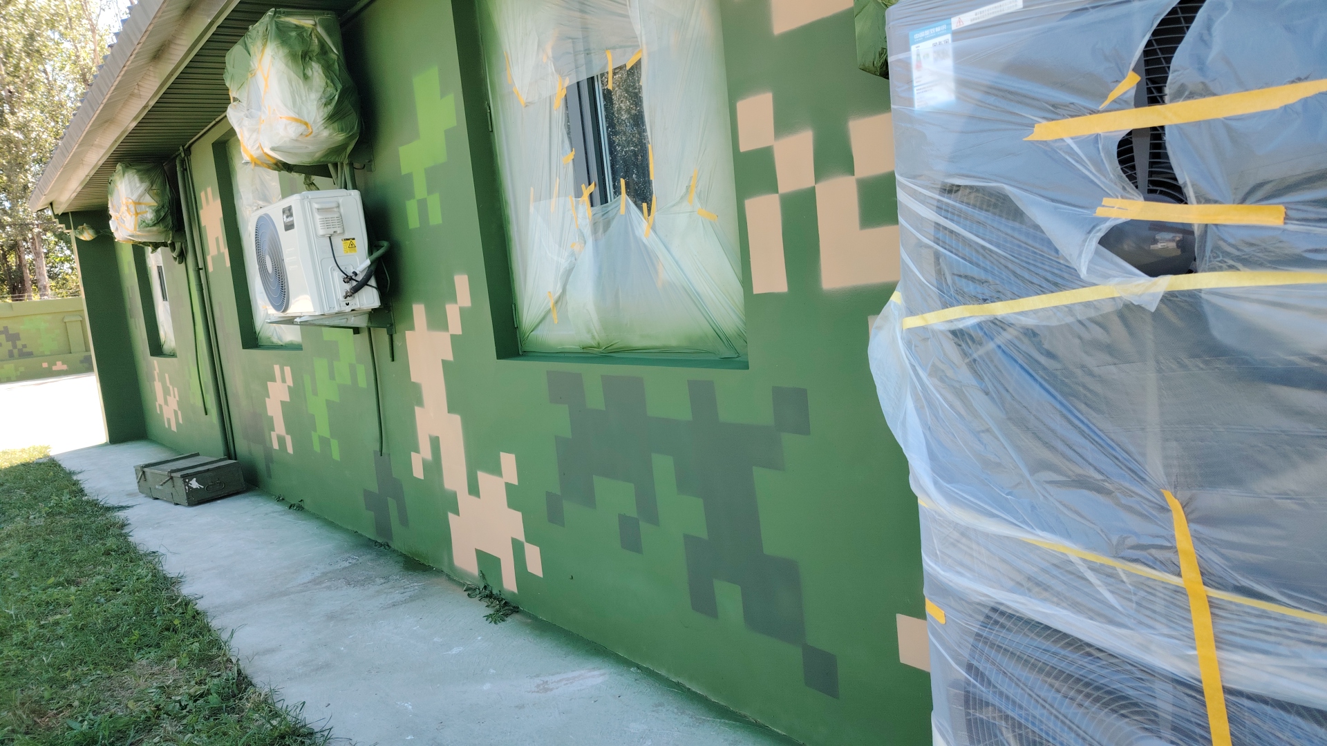 北京外墙迷彩漆施工多少钱 伪装迷彩漆  